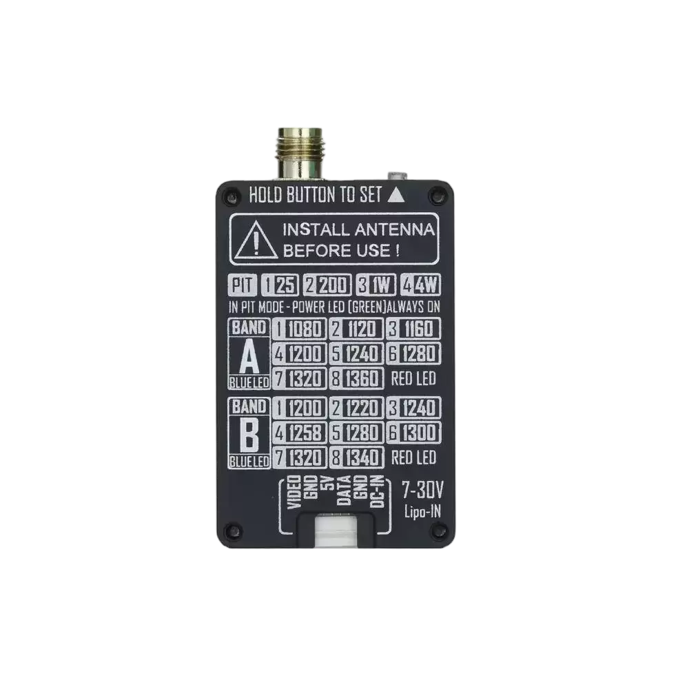 1.3GHz 4W FPVビデオトランスミッターセット